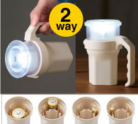 備えて安心 単1形から単4形まで使えるハンディライト