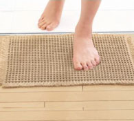 ワッフルバスマット