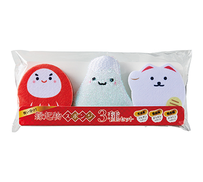使い分け！縁起物スポンジ3種セット