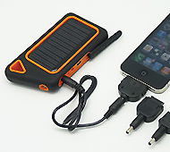 ソーラーチャージャーライト（iphone、スマートフォン充電対応）