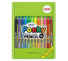 三菱鉛筆 ポンキーペンシル12色