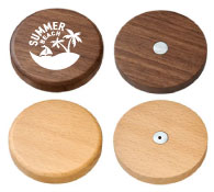 ウッド丸型マグネット