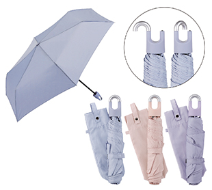 カラビナ付折りたたみ傘