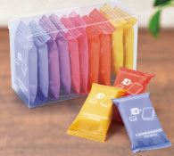 ポータブル圧縮タオル10個セット（クリアケース入り）