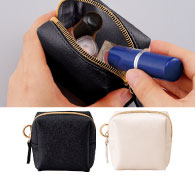 リングカラビナ付きスクエアポーチ