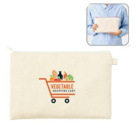 カラーファスナーキャンバスフラットポーチ（M）