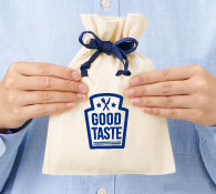 コットンカラーリボン巾着（M）