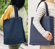 デニムボックススタッズトート インディゴ