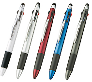 タッチペン付3色+1色スリムペン