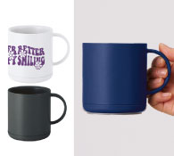 プラサーモストレートマグ 回転シルク印刷