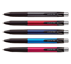 三菱鉛筆 ユニボール RE 黒グリップ  0.5（消せるボールペン）
